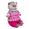 Мягкая игрушка Budi Basa Басик в зимней пижаме 22 см - Ks22-220
