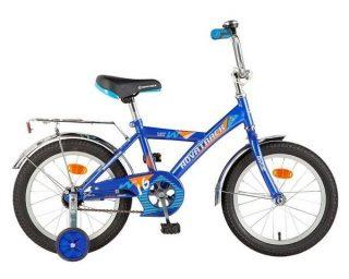 Велосипед Novatrack Twist 14*, синий, тормоз ножной, багажник хром - 141TWIST.BL7