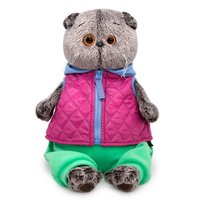 Мягкая игрушка Budi Basa *Басик в теплом жилете*, 25 см - Ks25-168