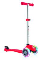 Трехколесный самокат Globber PRIMO LIGHTS, красный 423-102 - во3436-4