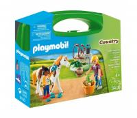 Конструктор Playmobil Возьми с собой: Стрижка лошадей - 9100pm