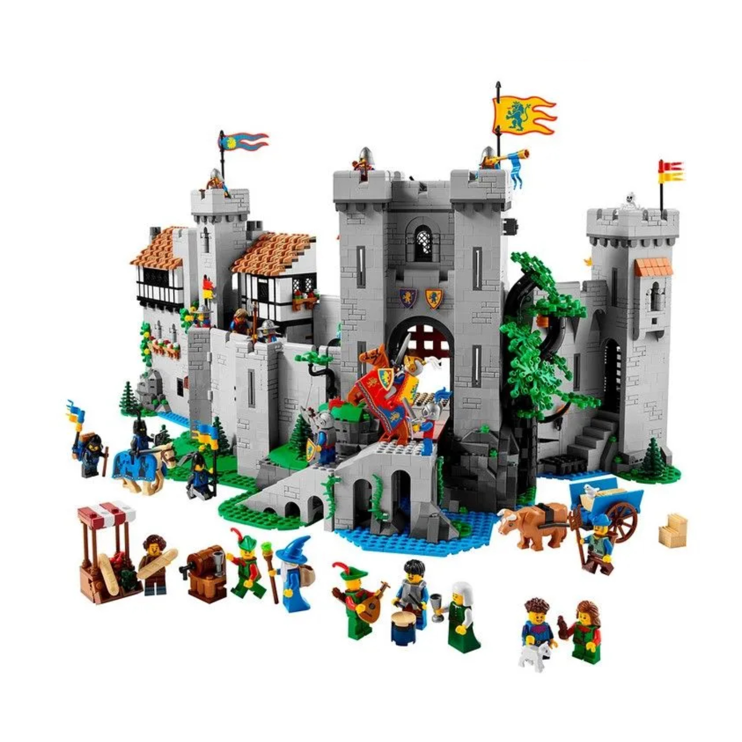 Конструктор Lepin Большой замок Рыцарей Льва, детализация, с фигурками, 4514 элементов - LE-85666