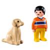Конструктор Playmobil 1.2.3.:Мужчина с собакой - 9256pm
