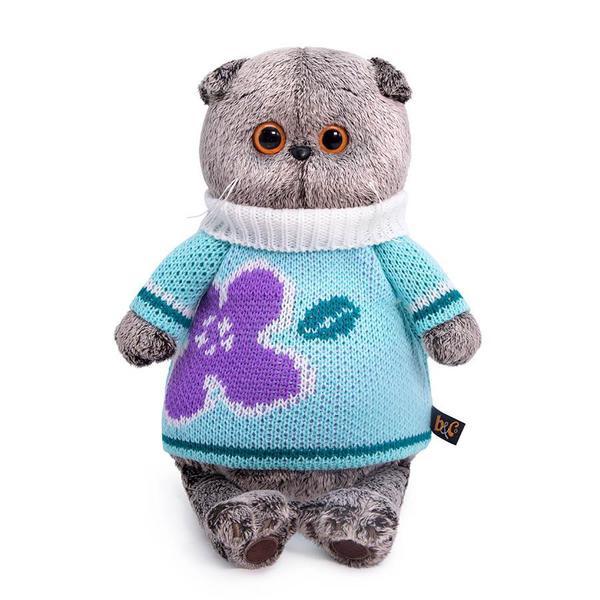 Мягкая игрушка Budi Basa Кот Басик в весеннем свитере 19 см - Ks19-141