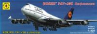 Сборная модель Боинг 747-400 Люфтганза, масштаб 1:300 - 230031