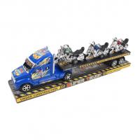 Игровой набор Shenzhen Toys Грузовой трейлер + 3 мотоцикла - JB400887