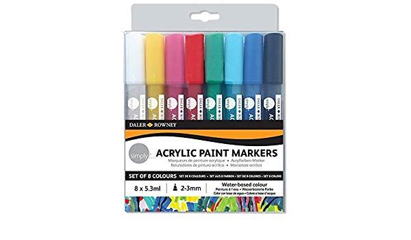Набор DALER ROWNEY Маркеры акриловые *Simply* 8 цветов - 126300904