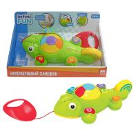 Каталка 1toy Kidz Delight Интерактивный хамелеон - Т10505