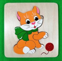 Мозаика-вкладыш Крона Кошечка, 5 элементов - 143-087