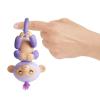 Интерактивная ручная обезьянка Fingerlings *Glitter* - Кики (светло пурпурная) 12 см - 3762
