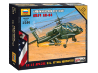Сборная модель Zvezda Американский вертолёт Апач, масштаб 1:144 - ZV-7408