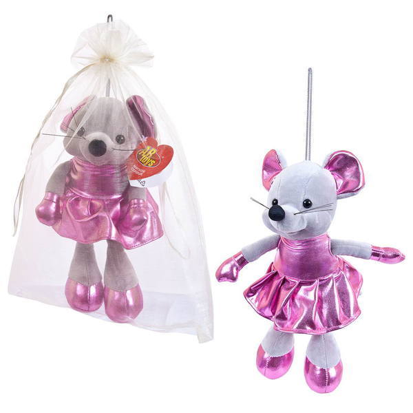 Мягкая игрушка ABtoys Мышка в розовой юбке, 15 см - M2092