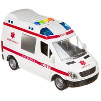 Инерционная машинка Bondibon Скорая, свет, звук - ВВ4068