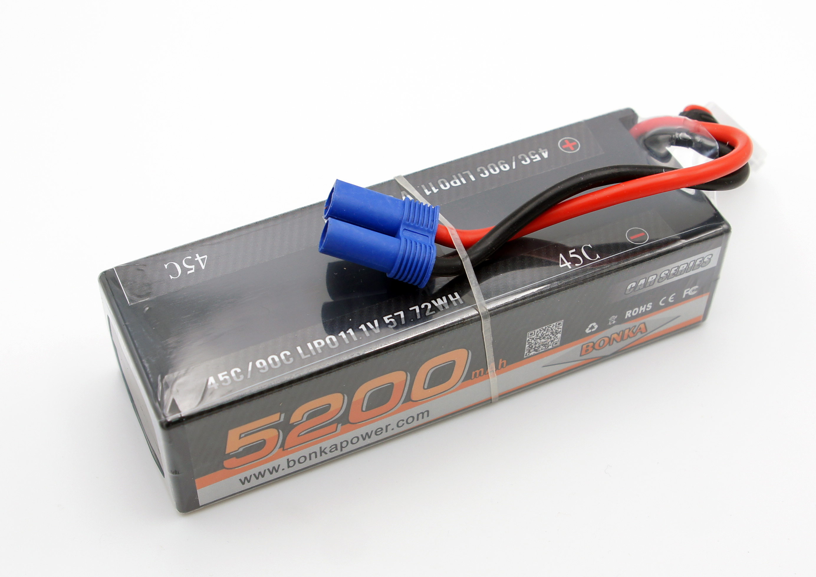 Аккумулятор LiPo Bonka 11.1V 5200 мАч 45C (EC5) - BKCAR-5200-45-3S1P