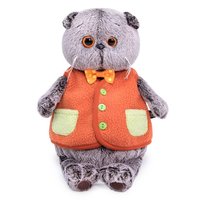 Мягкая игрушка Budi Basa *Басик в меховом жилете*, 22 см - Ks22-166