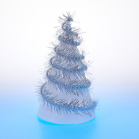 Мишура Snowmen *Пушок* серебряная (№17) - А4021Д
