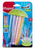 Фломастеры MAPED JUNGLE INNOVATION 12шт - 845445