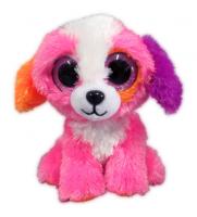Мягкая игрушка ABtoys Собачка розовая, 15 см - M0026
