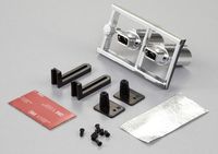Двойная серебряная выхлопная труба Twin Exhaust Pipe 1|10 RC Racing Car - Silver - KB-48283