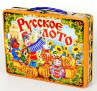 Настольная игра Лото Скоморохи жестяной чемоданчик - 01730