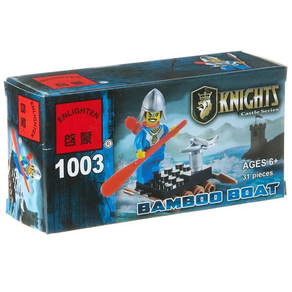 Конструктор Enlighten Brick Рыцари Бамбуковый плот, 31 деталь, 1003 - Г62652