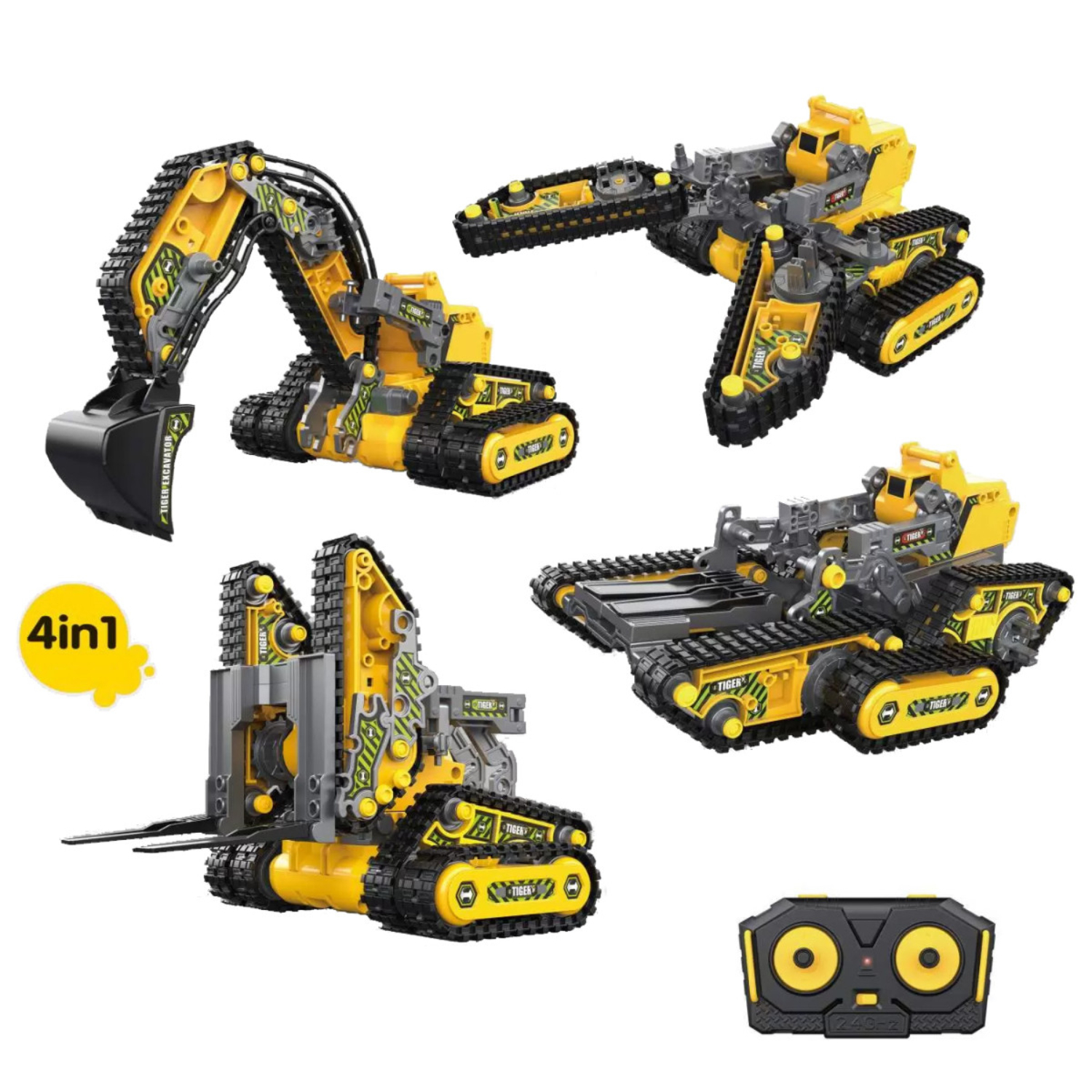 Конструктор радиоуправляемый HB Toys Строительная техника 4 в 1, 176 элементов - HB-SG01