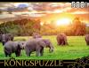Пазл Konigspuzzle *Кенийские слоны* 500 элементов - ГИК500-8296