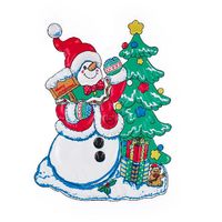 Новогоднее панно Snowmen *Снеговик с елкой* - Е94326