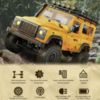 Радиоуправляемая машина MN MODEL джип Land Rover Defender (желтый) RTR 4WD масштаб 1:12 2.4G - MN-98