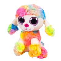 Мягкая игрушка ABtoys Пудель мультиколор, 15 см - M0024