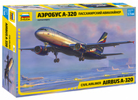 Сборная модель Zvezda Самолет Аэробус А-320, масштаб 1:144 - ZV-7003