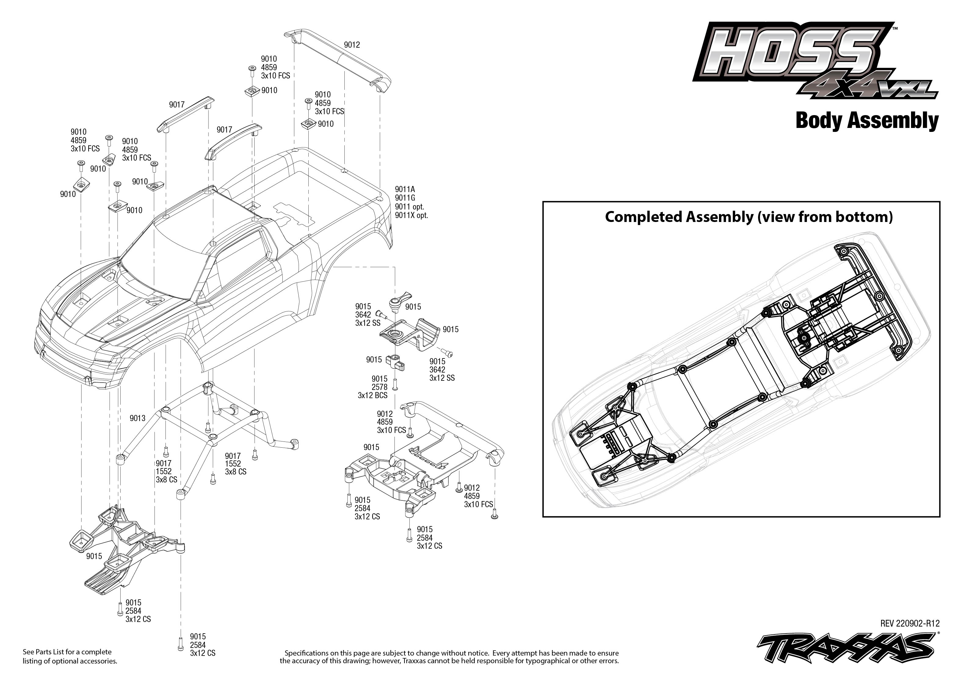 Радиоуправляемый монстр Traxxas HOSS 4X4 VXL 3S 4WD ARTR - TRA90076-4 ...